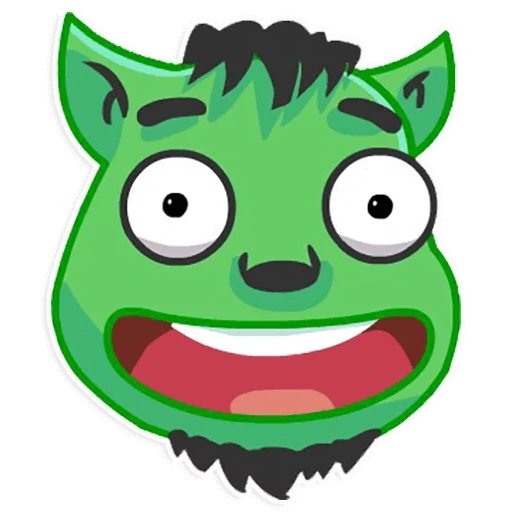 volnov, tertawa, karakter hijau