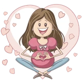 @Beautifulstickers🤰pregnancy cartoon🤰