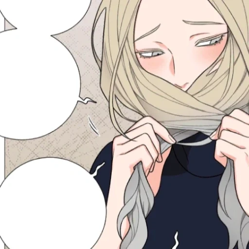 cartoon, manhwayuri, cartoon cartoon, juyan manhua blonde hair, juyan manhua girl blonde hair