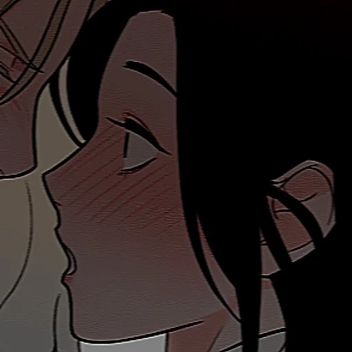 image, couple anime, anime mignon, baiser
