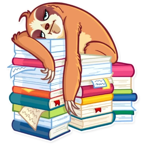 buku catatan, malas, kontak dengan sloth kejutan kertas