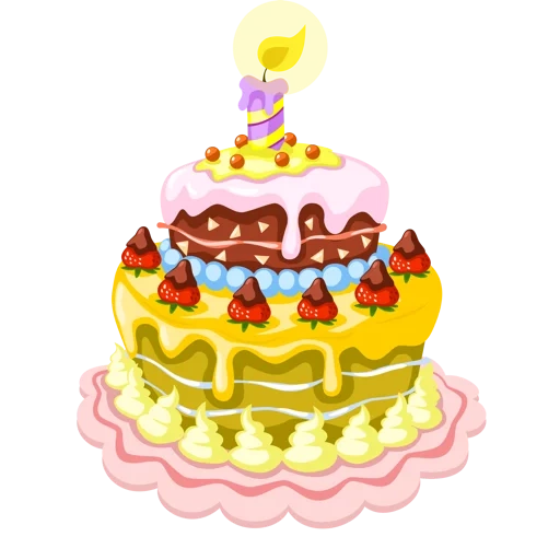 gâteau de dessin animé, gâteau de dessin animé, fond transparent des gâteaux pour enfants, gâteau d'anniversaire de dessin animé pour fille, anniversaire de gâteau de dessin animé à la fille 7