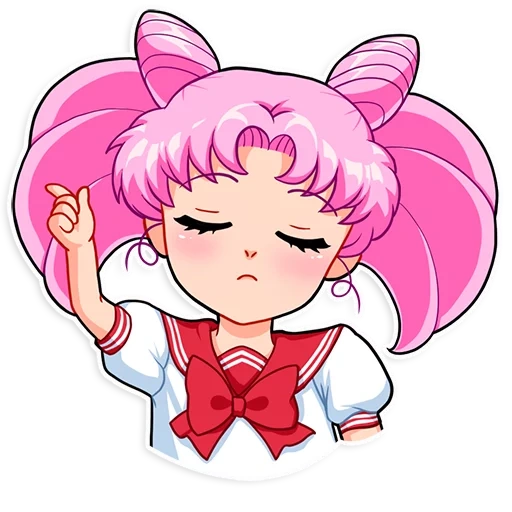 sailor moon, sailor moon, sailormun chibius, stiker sailormoon