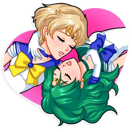 marinero de la luna, marinero urán, sailormun haruka michiru, sailormun michiru haruk lyubov