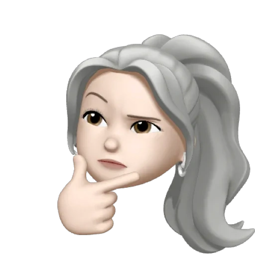 fille, memoji est triste