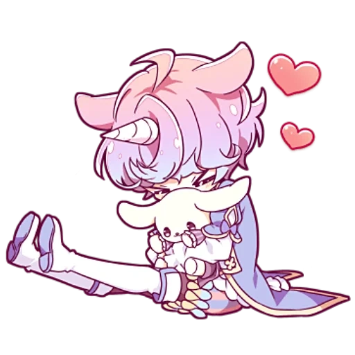 chibi, chibi mignon, anime mignon, prince unicorn, anime dessins mignons