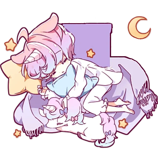 unicorn, anime lucu, gambar anime, pangeran unicorn, pola anime yang lucu