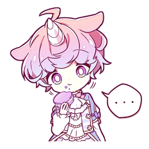 unicornio, príncipe unicornio, príncipe unicornio, lindos dibujos de chibi