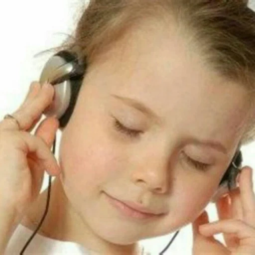 listen, gadis kecil, hearing loss, listen to music, headphone wanita