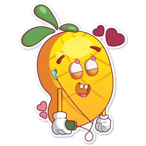 emoji, a pineapple, young woman