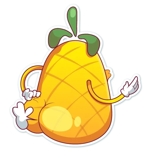 sebuah nanas, ananas manis masuk, nanas tersayang sedang tidur, menggambar nanas lucu, karakter sisi saat ini nanas