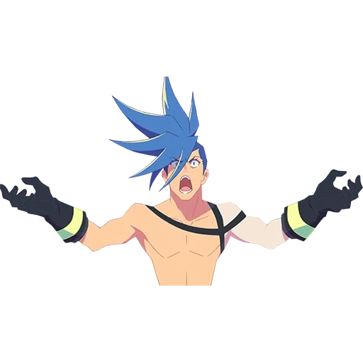 anime, promare, galo timos, personaggi anime, personaggi anime