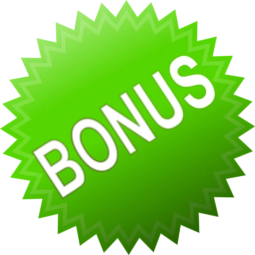 bonuses, shares, text, bonus badge, award icon