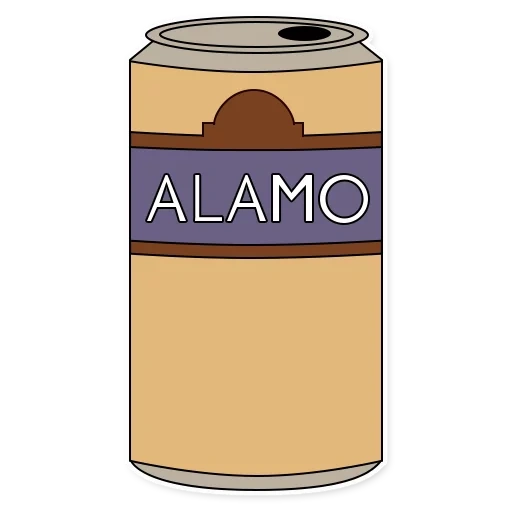 beer, can, alamo beer, a can of beer, beer can vector