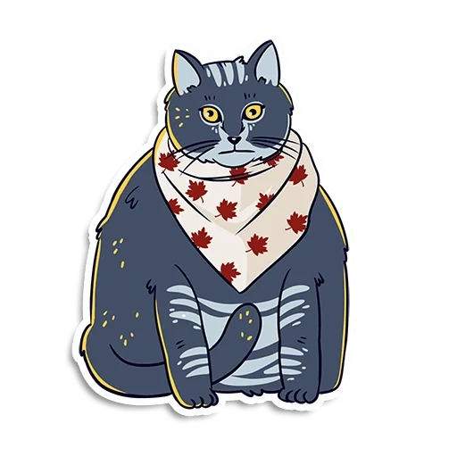 seal, bucky cat, fat cat shawl