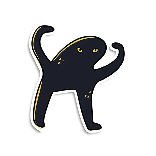 cat, seal, cat, badge, pepper needle icon