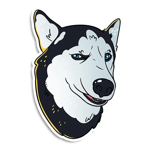 harth dog, patch husky, cabeça de husky, pasta de carro husky, emblema de esmalte husky