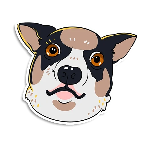 wales keji, bulldog prancis, gibitz bulldog, ilustrasi keji, boston terrier