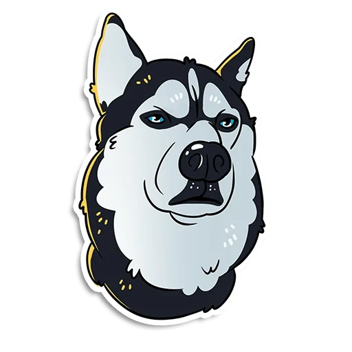 heskey, husky sticker, husky pocket, husky stickers