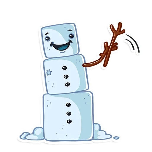снеговик, снеговик веселый, рисуем снеговика, рисунок снеговика, наклейки снеговики