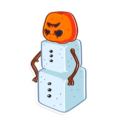 emoji, sederhana saja, manusia salju, pola manusia salju, stiker snowman