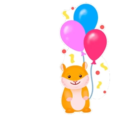 clipart, ball cat, dry cat balls, the ball of the squirrel is airy, a beasts of balloons