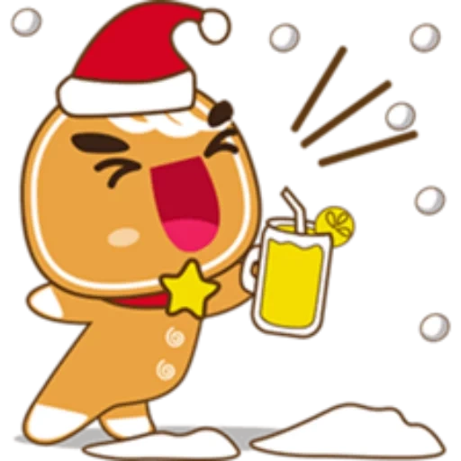 clipart, capodanno, capodanno, illustrazione, sorriso di babbo natale segreto