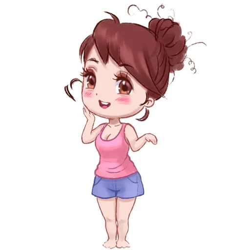 chibi, céu vermelho