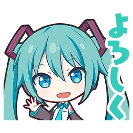 por, anime, miku chibi, miku hatsune, miku hatsune chibi