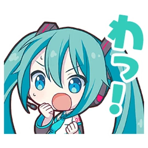 miku, sanqu chibi, miku hatsune, sanku chi bi, ikon anime miku