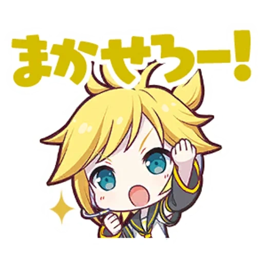 anime, anime art, kagamin chibi, anime characters, vocaloids len chibi