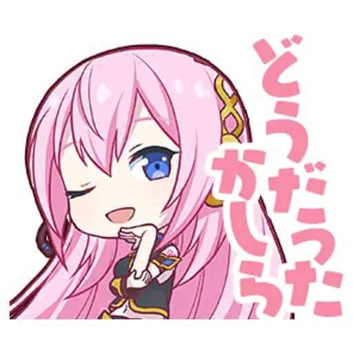 chibi, anime chibi, anime girl, luca megurine, karakter anime