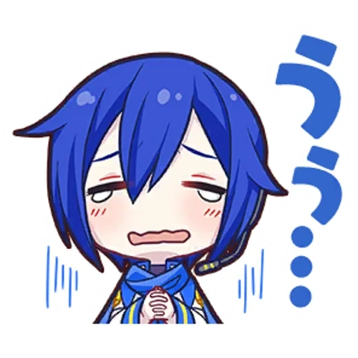 anime, kaito, kaito vocaloid, anime characters, project sekai stamps