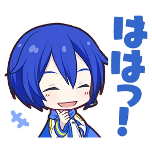 kaito, sellos de sekai, personajes de anime, kaito vocaloid chibi, sellos del proyecto sekai