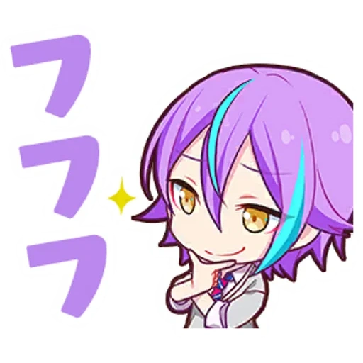 anime, idéias de anime, projeto sekai, personagens de anime, murasakibara chibi