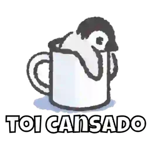 una taza, taza, pingüino, taza de cafe, copa de pingüina