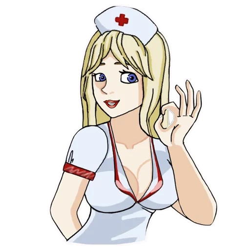 арт медсестра, тян медсестра, аниме нурсе медсестра, медсестра аниме, медсестра рисунок