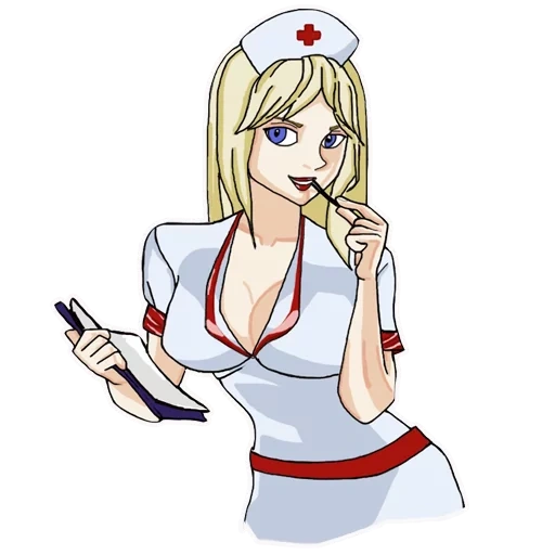 аниме медсестра, аниме нурсе медсестра, медсестра, медсестра арт