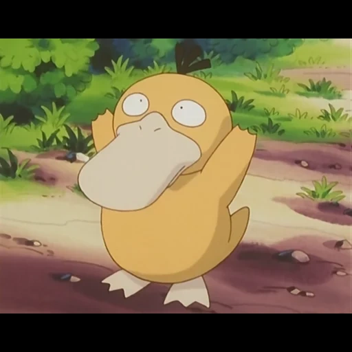 pokemon, le chien aboie, pokemon psaidak, pokemon duck puppy