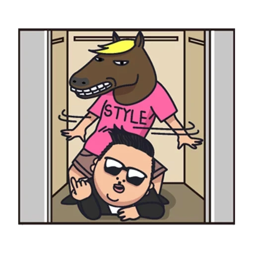 des bandes dessinées, gangnam style, bandes dessinées drôles, psy gangnam style, lit de bandes dessinées de chien