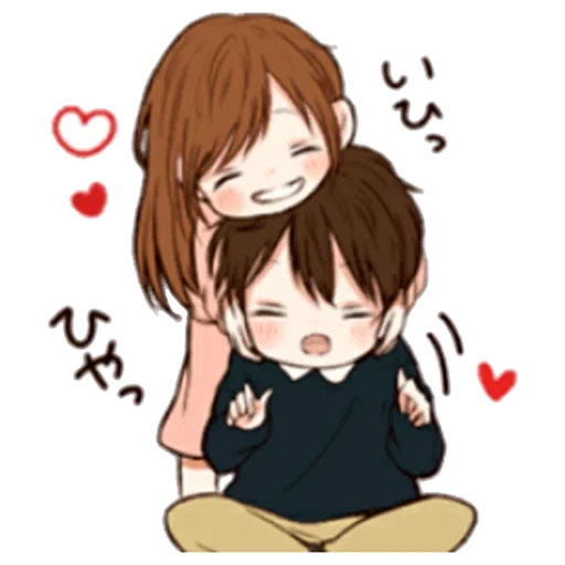 couples mignons d'anime, dessin de couple d'anime, it apos s love 7 by toco, anime mignon patterns, lovely toco japanese cawai its love
