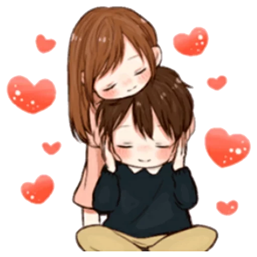 anime couples, lovely anime couples, anime cute drawings, cute cartoon vapors, lovely toco japanese cawai its love