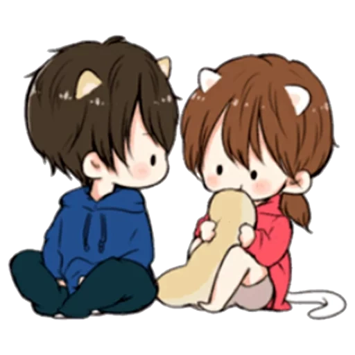 chibi, picture, anime couples, anime cute, anime cute couples