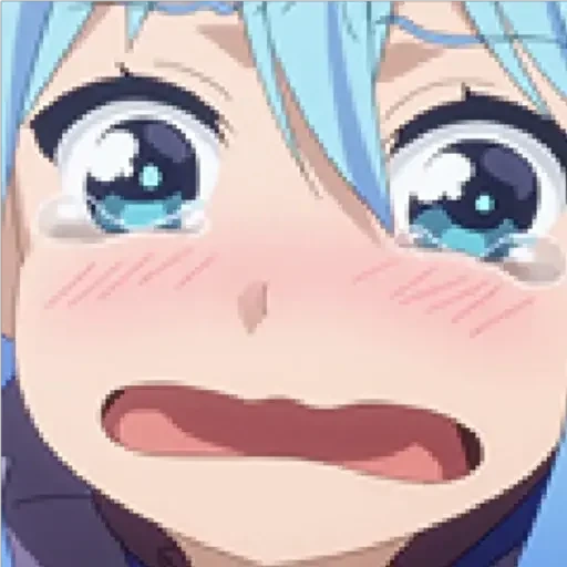 аниме, aqua konosuba, аниме коносуба, аква коносуба crying, коносуба плачущая аква