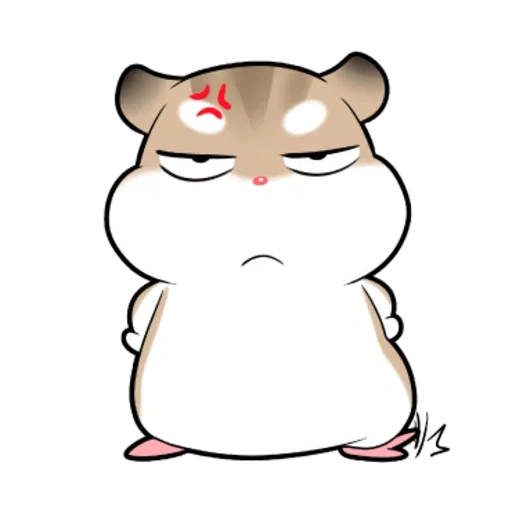 hamster, hamsters are cute, sketch hamster, evil and lovely hamster