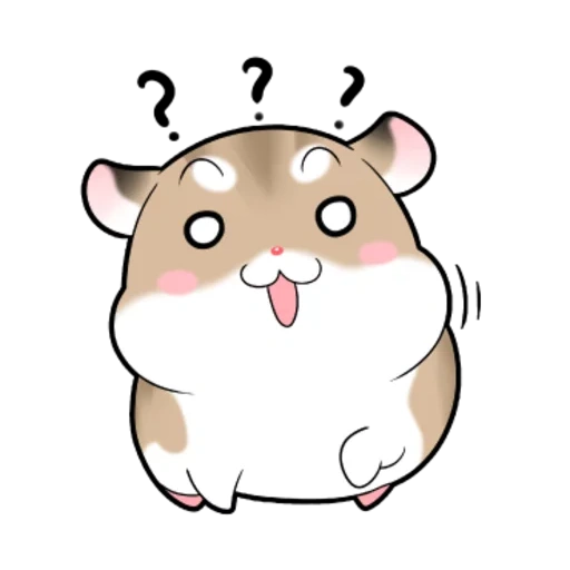 hamster, les hamsters sont mignons, le modèle de hamster est mignon, hamster avec fond transparent, dessins animés mignons de hamster