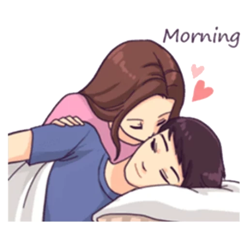 imagen, dos amantes, abrazo de emoji de anime, donde la hermana abraza hermano