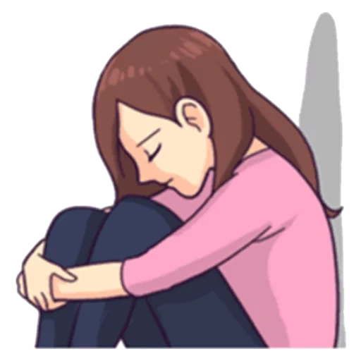 anime, girl, figure, my mean sister, anime emoji hug