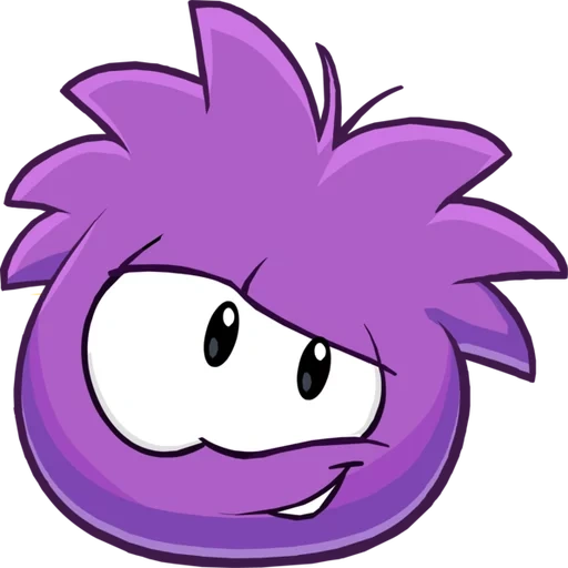 anime, puffle, pufffe game, puffle viola, penguin club di pafla