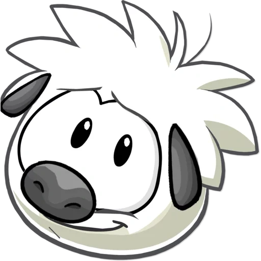 puffle, pufle branco, pufle ploguch branco, puffle de pinguim de clube, clube panguin branco puffle